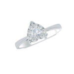 Cluster setting Heart Shape diamond ring Dubai
