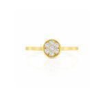 Diamond Cluster Bezel Set Ring Dubai