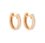 Diamond Huggies Earrings Dubai