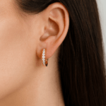 Diamond Huggies Earrings Dubai UAE