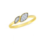 Double marquise shape diamond ring