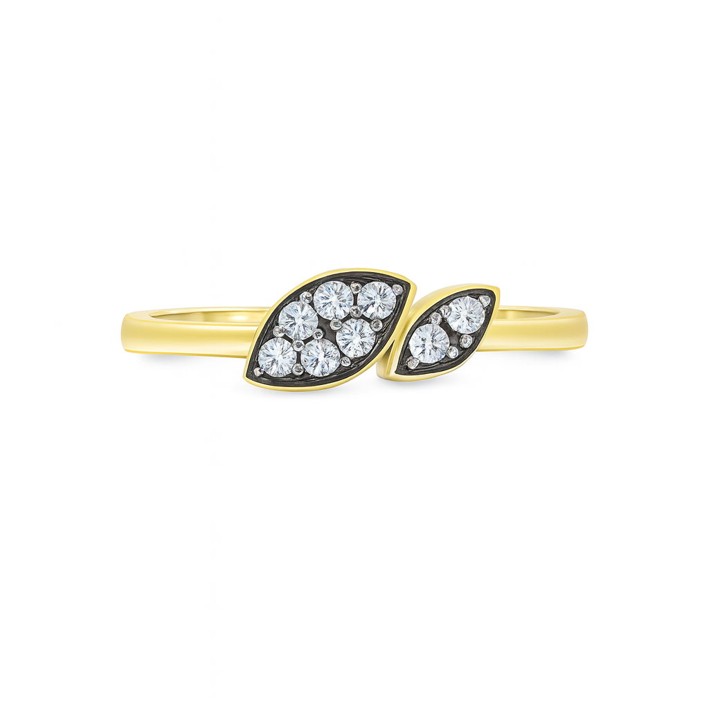 Double marquise shape diamond ring Dubai