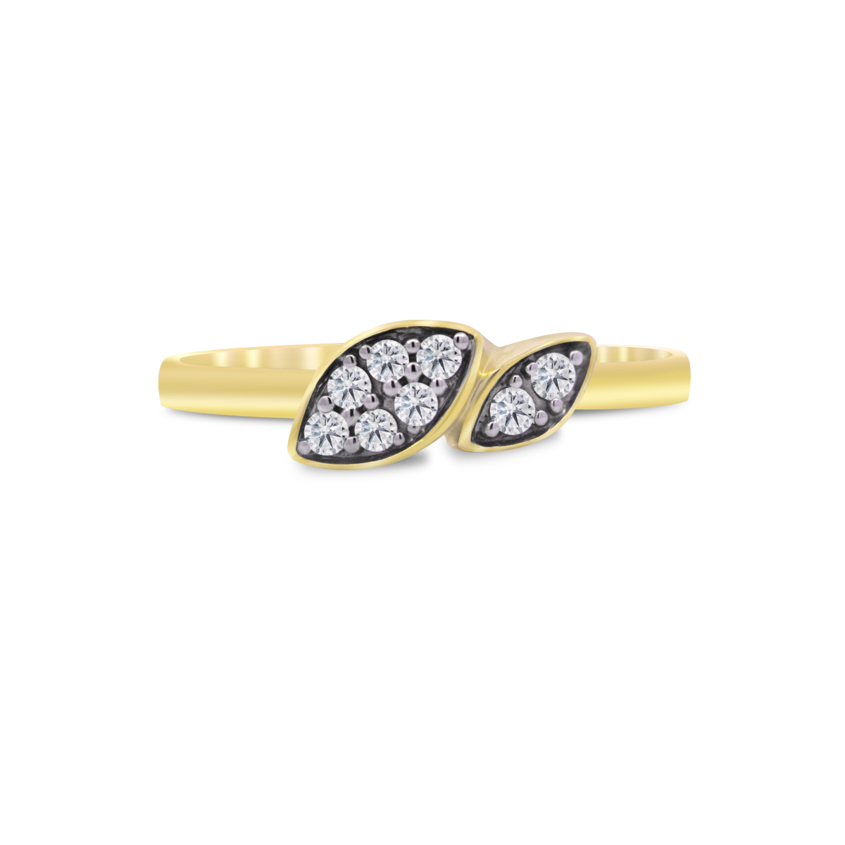 Double marquise shape diamond ring Dubai