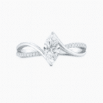 Dual Shank Marquise diamond ring