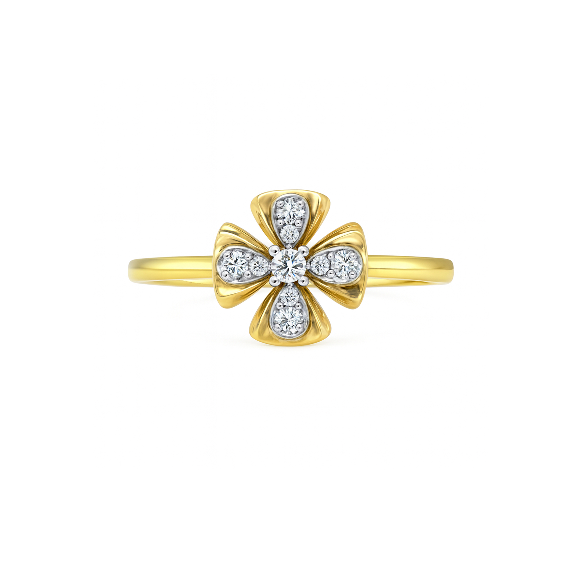 Flower diamond ring Dubai