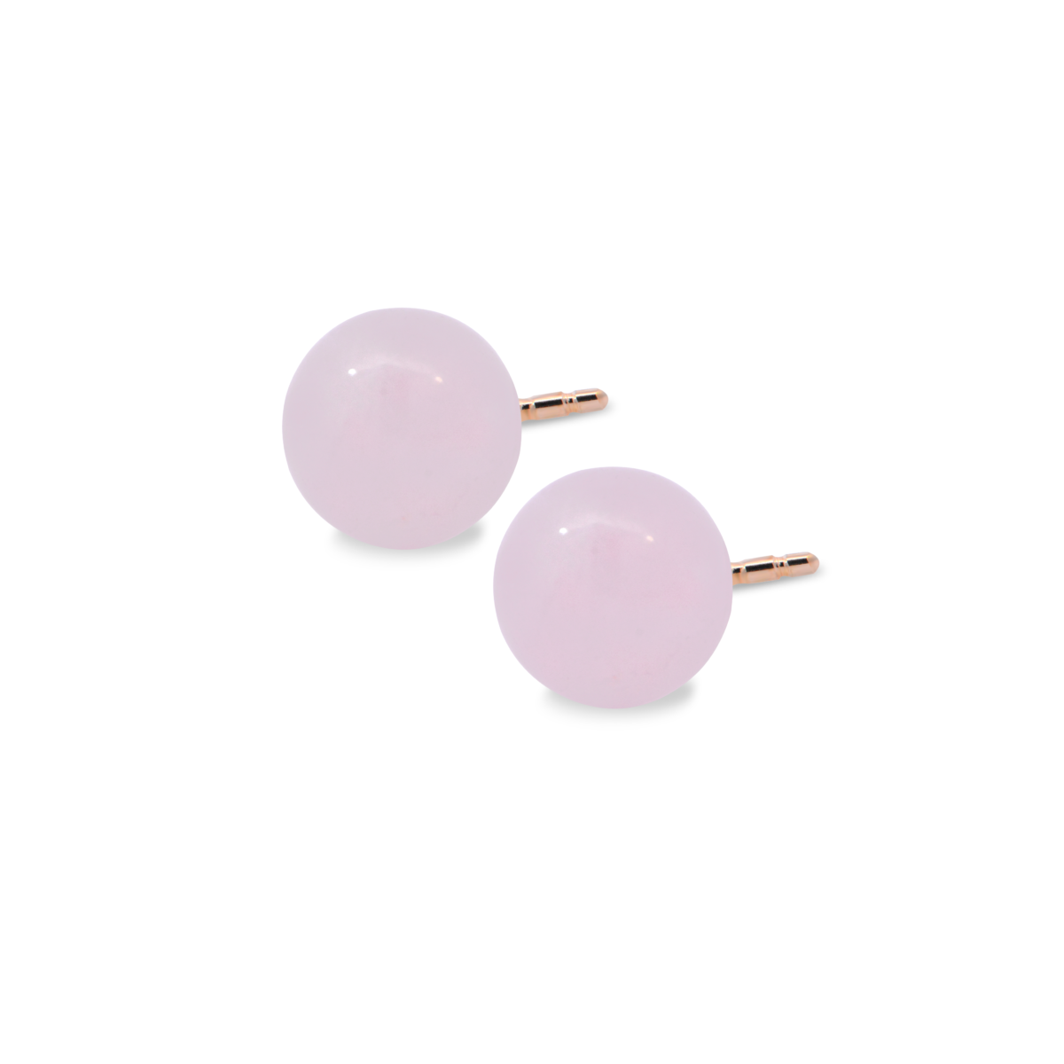 Pink quartz stud earrings Dubai