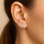 Trillium Diamond Stud Earrings