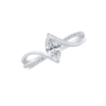 Twist Split Shank Marquise diamond ring Dubai