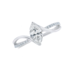 Twisted Split Shank Marquise diamond ring Dubai