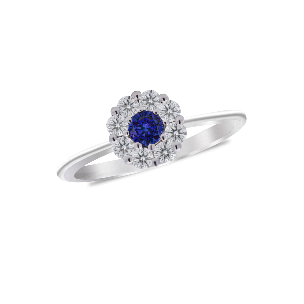 Blue Sapphire Engagement Ring Dubai
