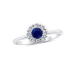 Blue Sapphire Engagement Ring