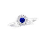 Blue Sapphire Engagement Ring