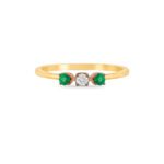 Emerald and diamond Fine ring UAE