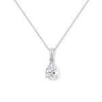 Pear Shape Solitaire diamond pendant