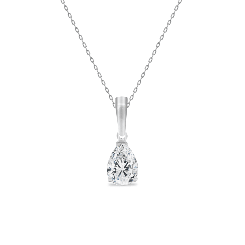 Pear Shape Solitaire diamond pendant Dubai