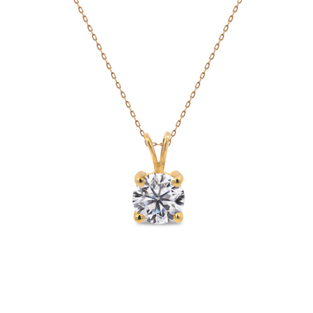 Round Solitaire diamond pendant Dubai