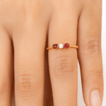 Ruby and diamond Fine ring
