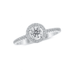 Diamond Engagement ring with Halo Dubai