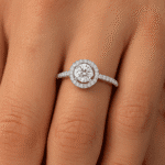 Diamond Engagement ring with Halo UAE