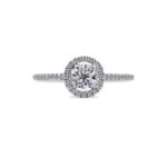 Halo Diamond Engagement ring Dubai