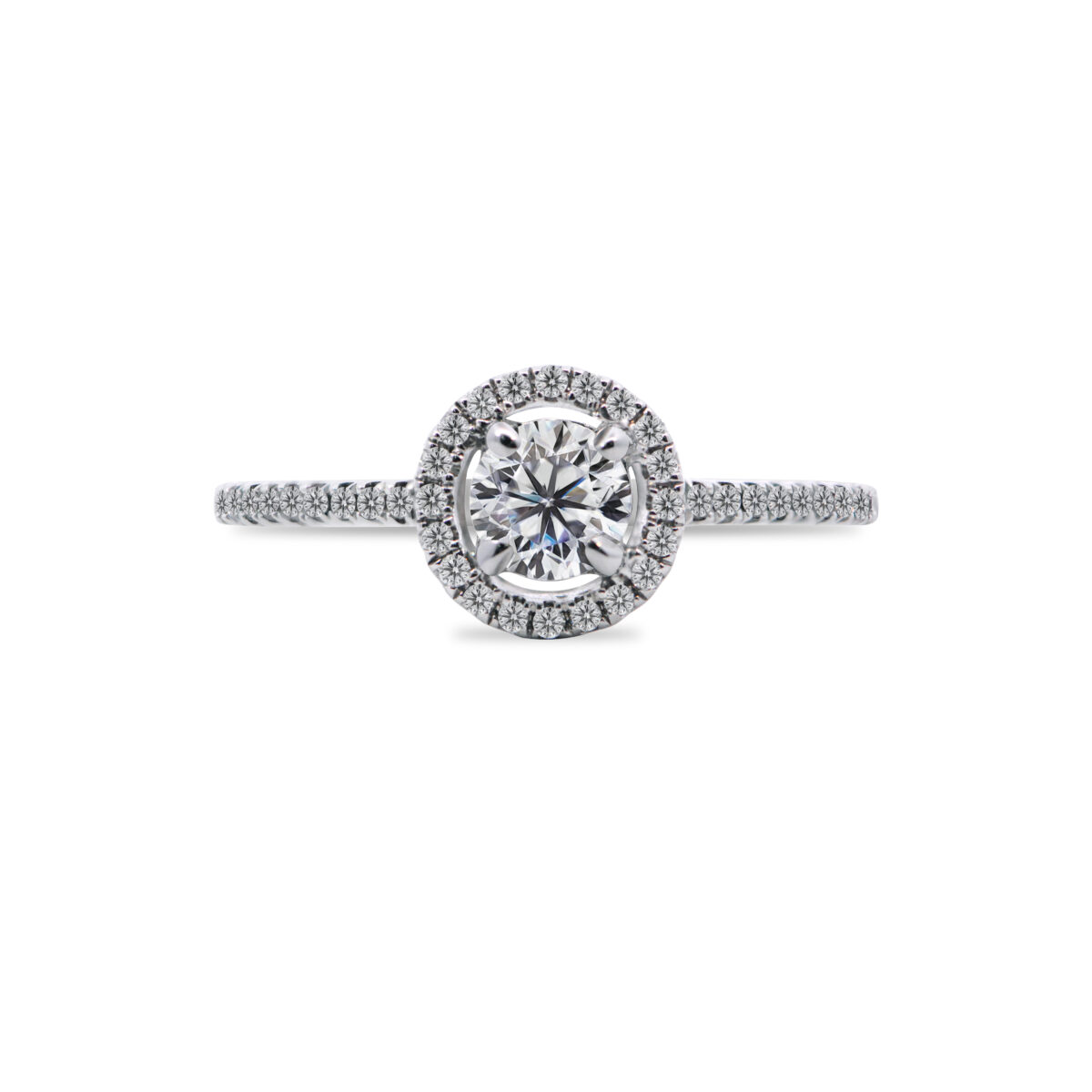 Halo Diamond Engagement ring Dubai