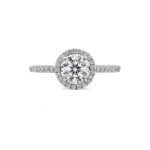 Halo Diamond Engagement ring Dubai