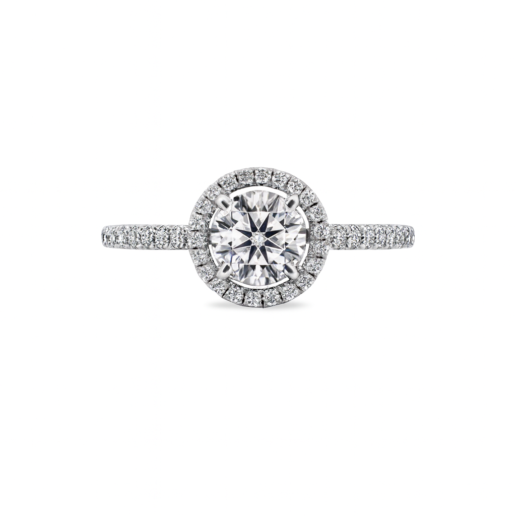 Halo Diamond Engagement ring Dubai