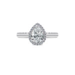 Pear diamond engagement ring
