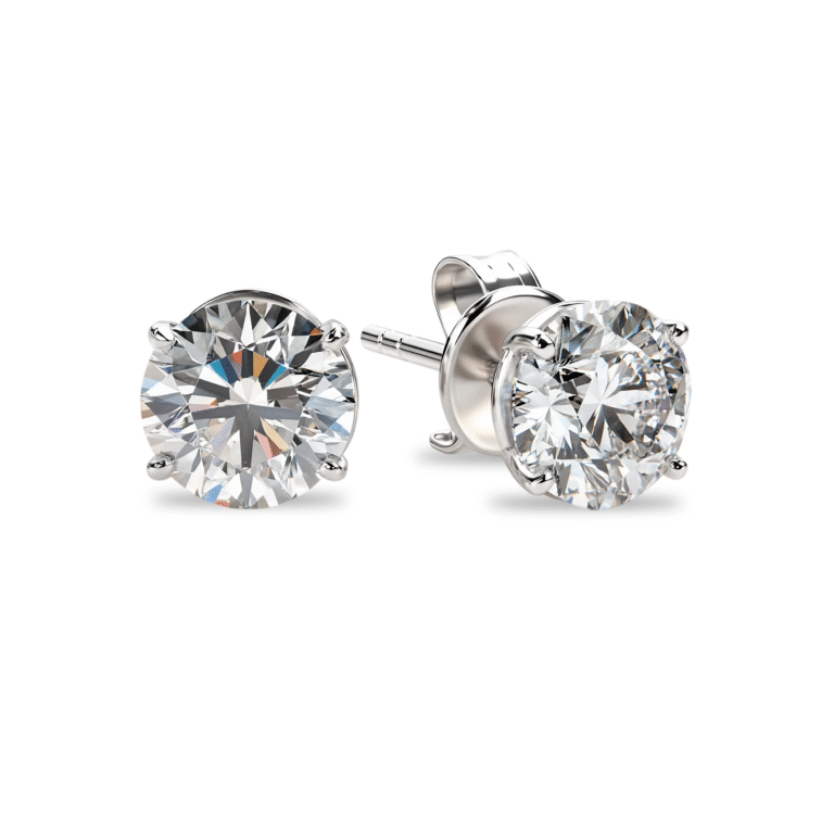 1 carat round diamond studs Dubai