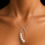 Fancy Pearl Pendant with Diamonds Dubai