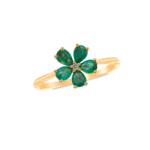 Floral Emerald ring