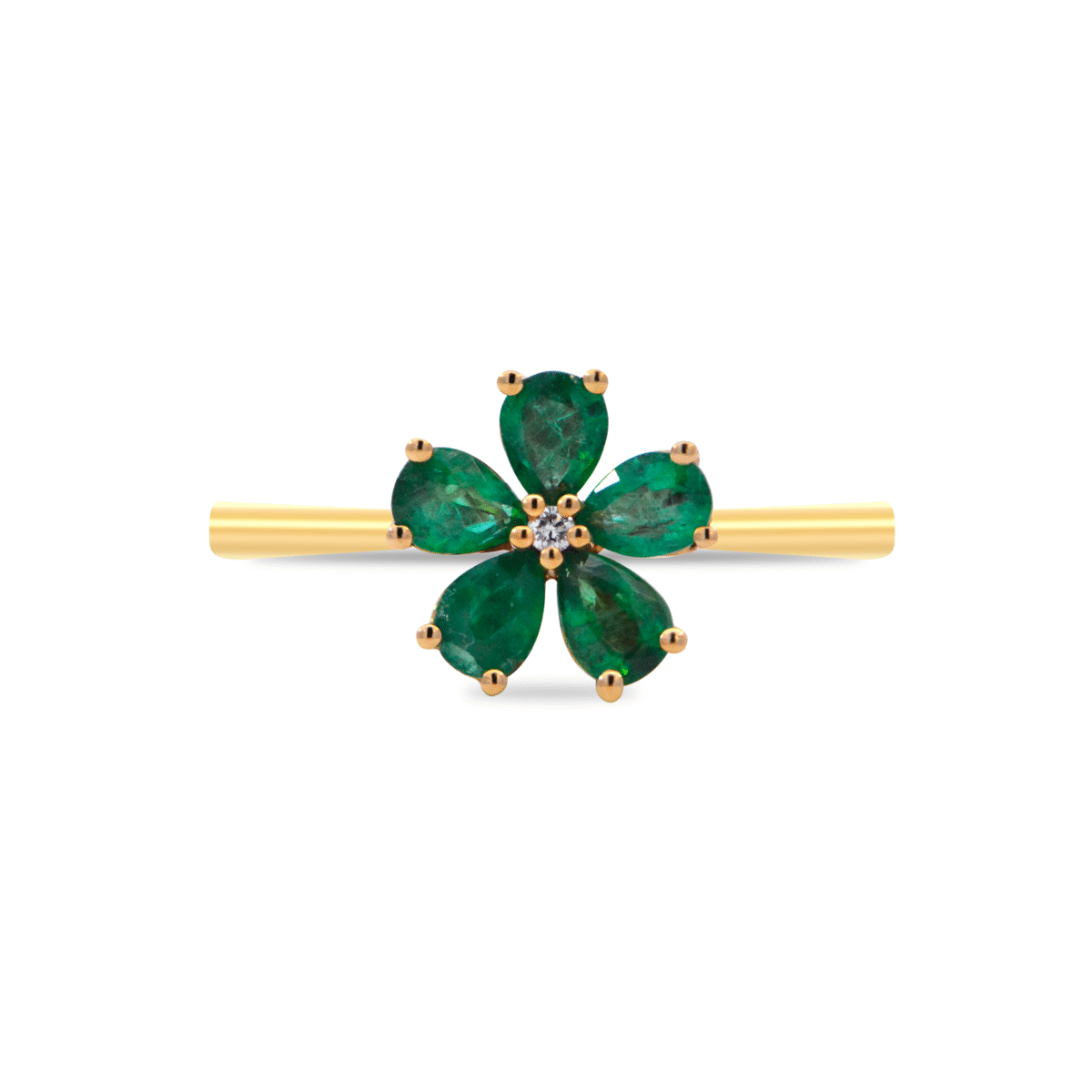Floral Emerald ring Dubai