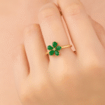 Floral Emerald ring UAE