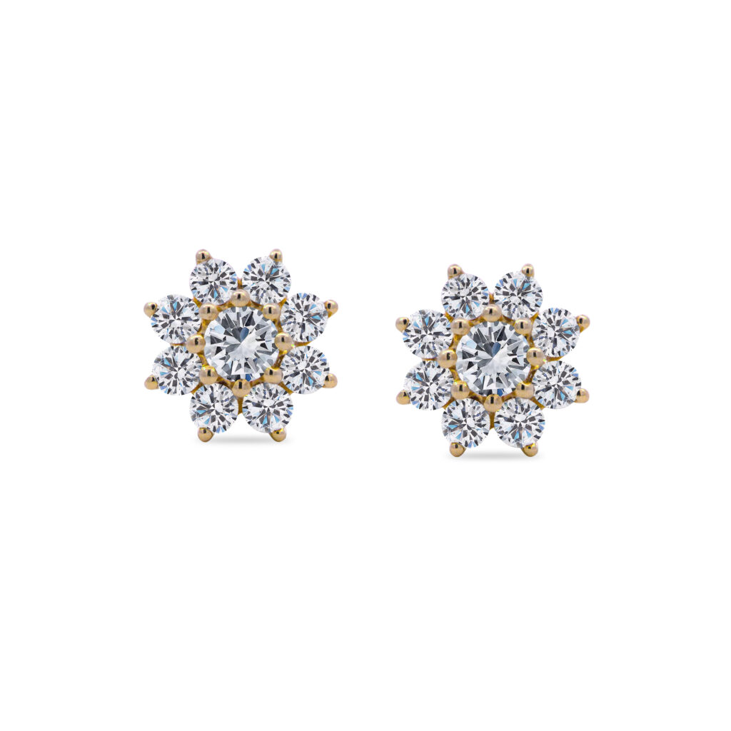 Flower Diamond Studs
