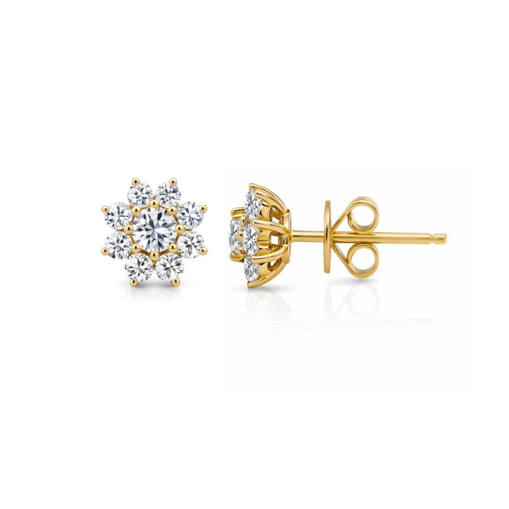 Flower Diamond Studs UAE