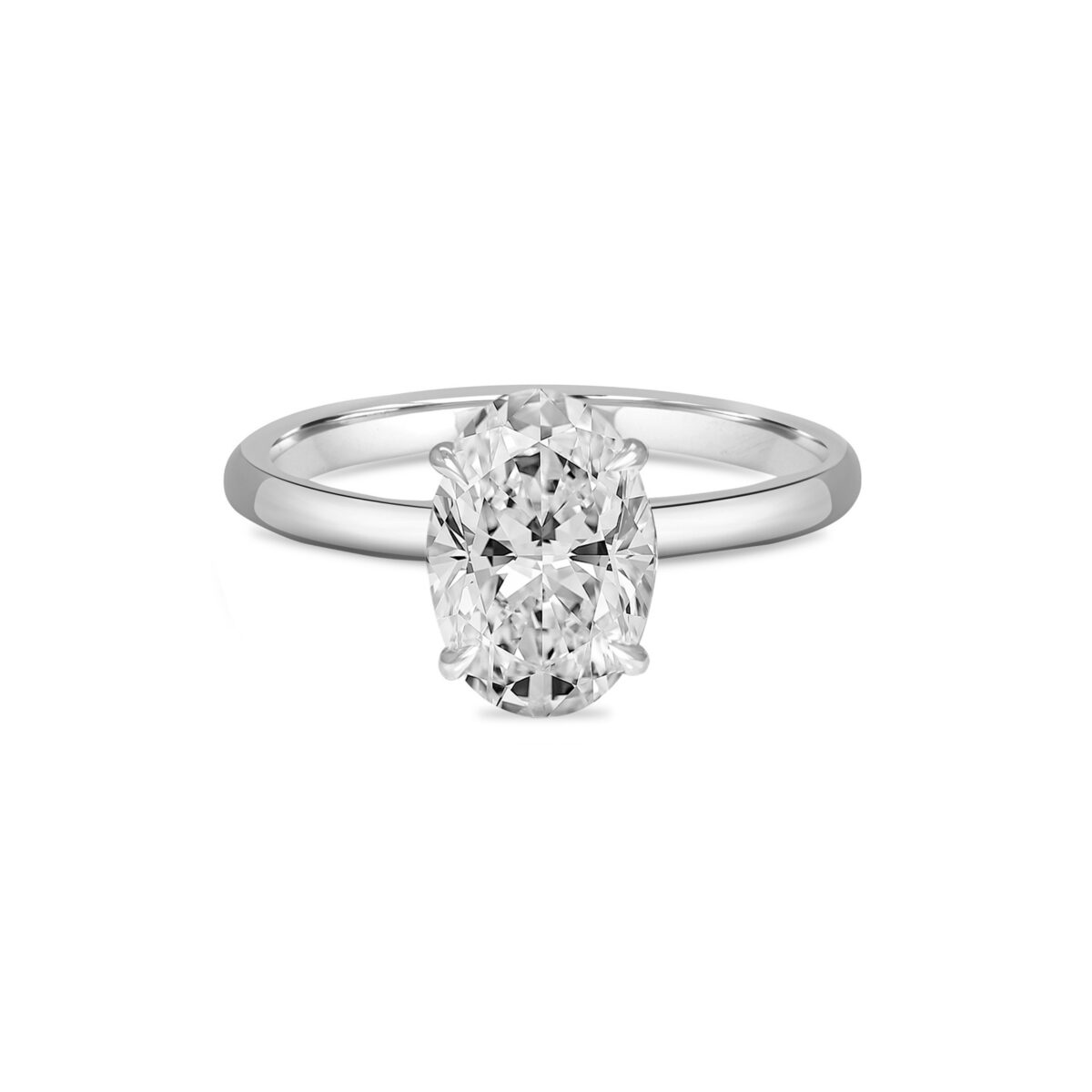Oval diamond Engagement ring Dubai