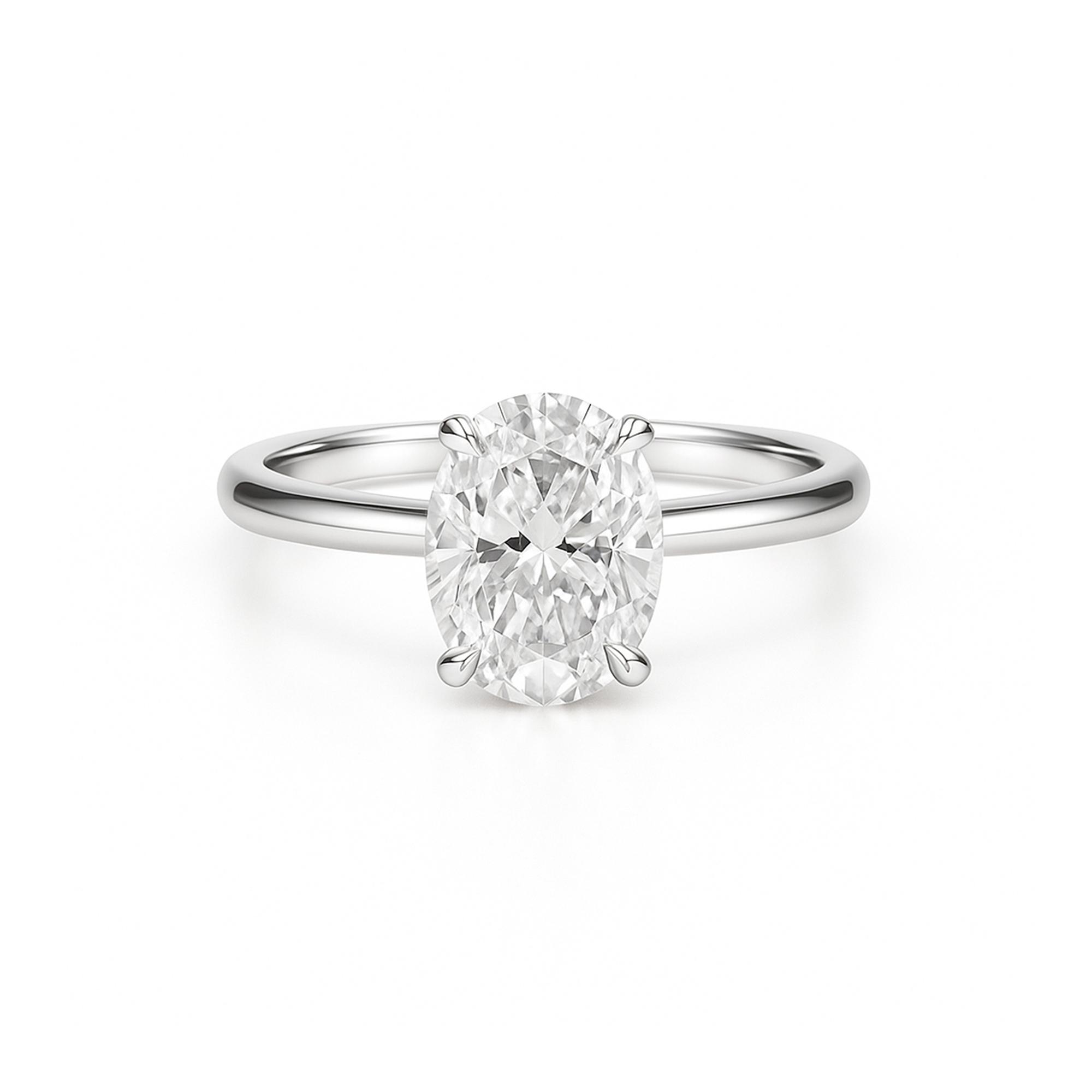 Oval diamond Engagement ring Dubai