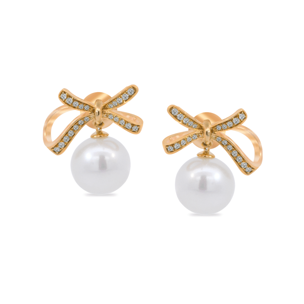 Pearl Bow Earrings Dubai