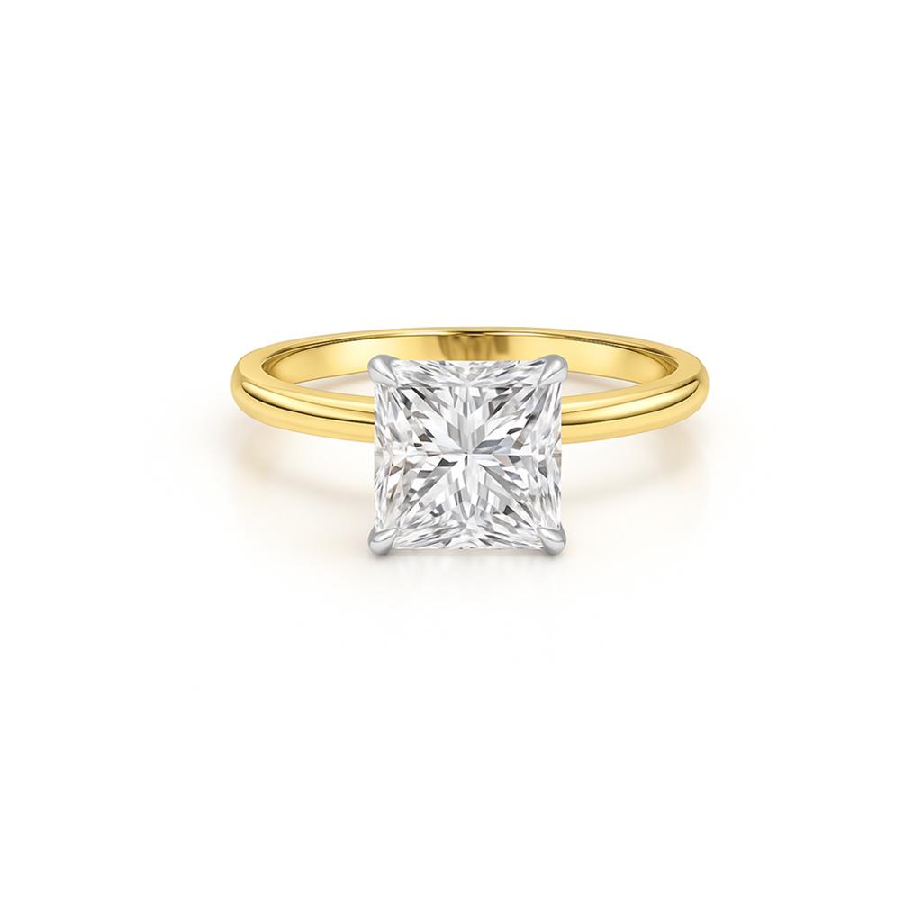 Princess Cut Diamond Engagement Ring Dubai