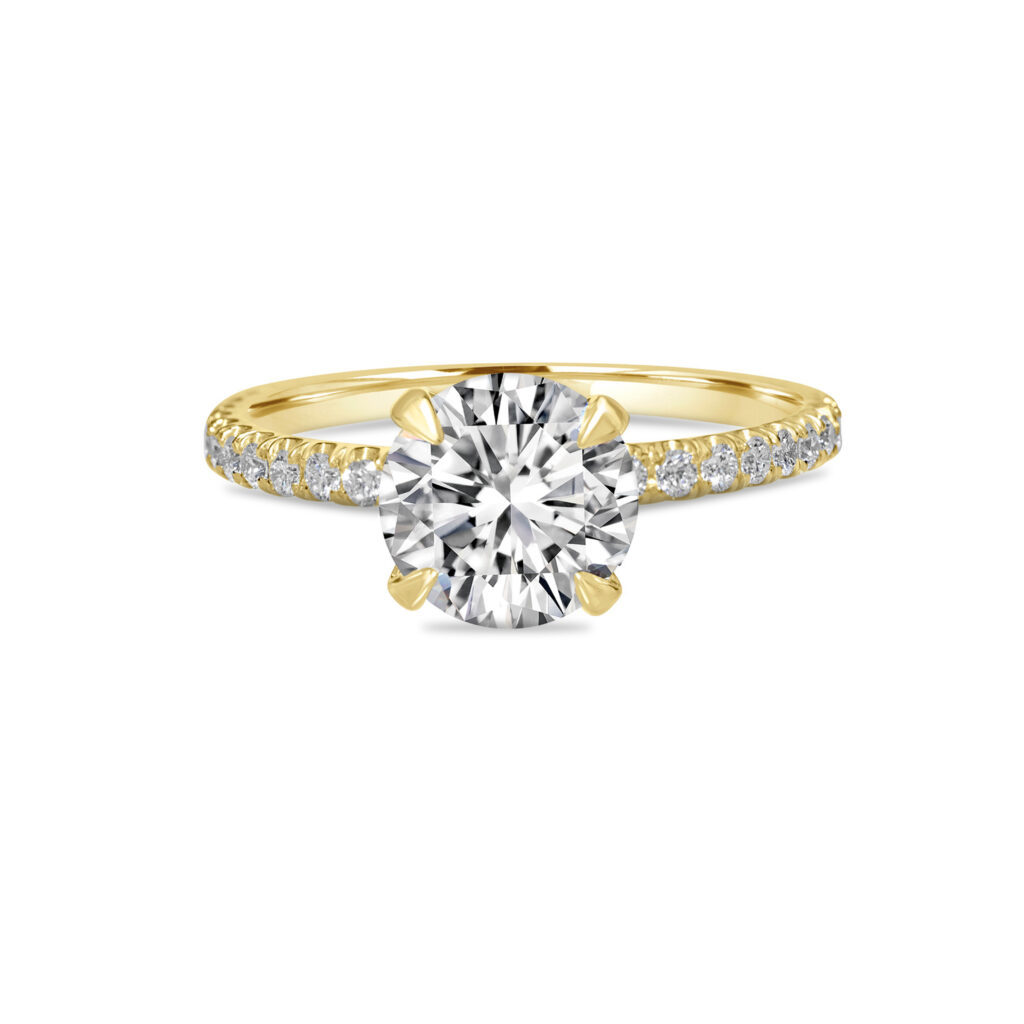 Round diamond Engagement ring Dubai