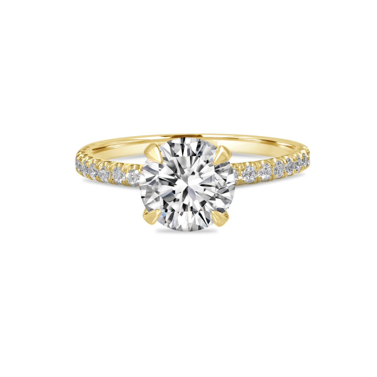 Round diamond Engagement ring Dubai