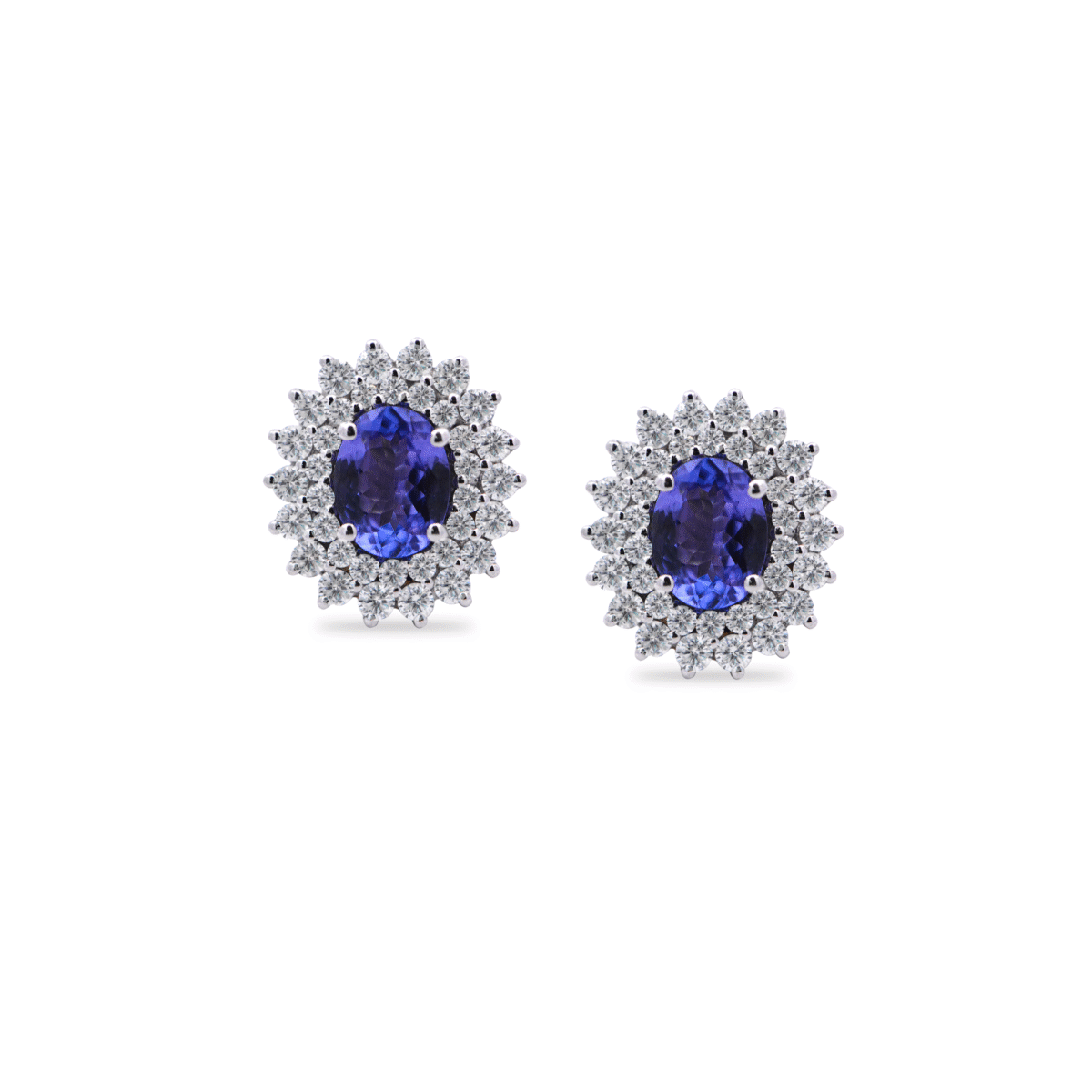 Tanzanite Diamond earrings Dubai