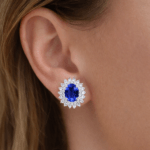 Tanzanite Diamond earrings Dubai