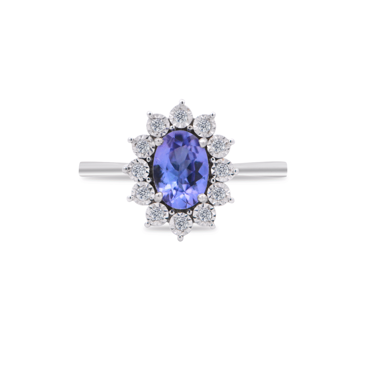 Tanzanite ring with diamonds Dubai