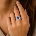 Tanzanite ring with diamonds UAE