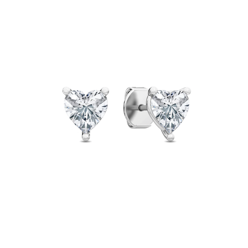 0.30 carat Heart Diamond Stud earrings