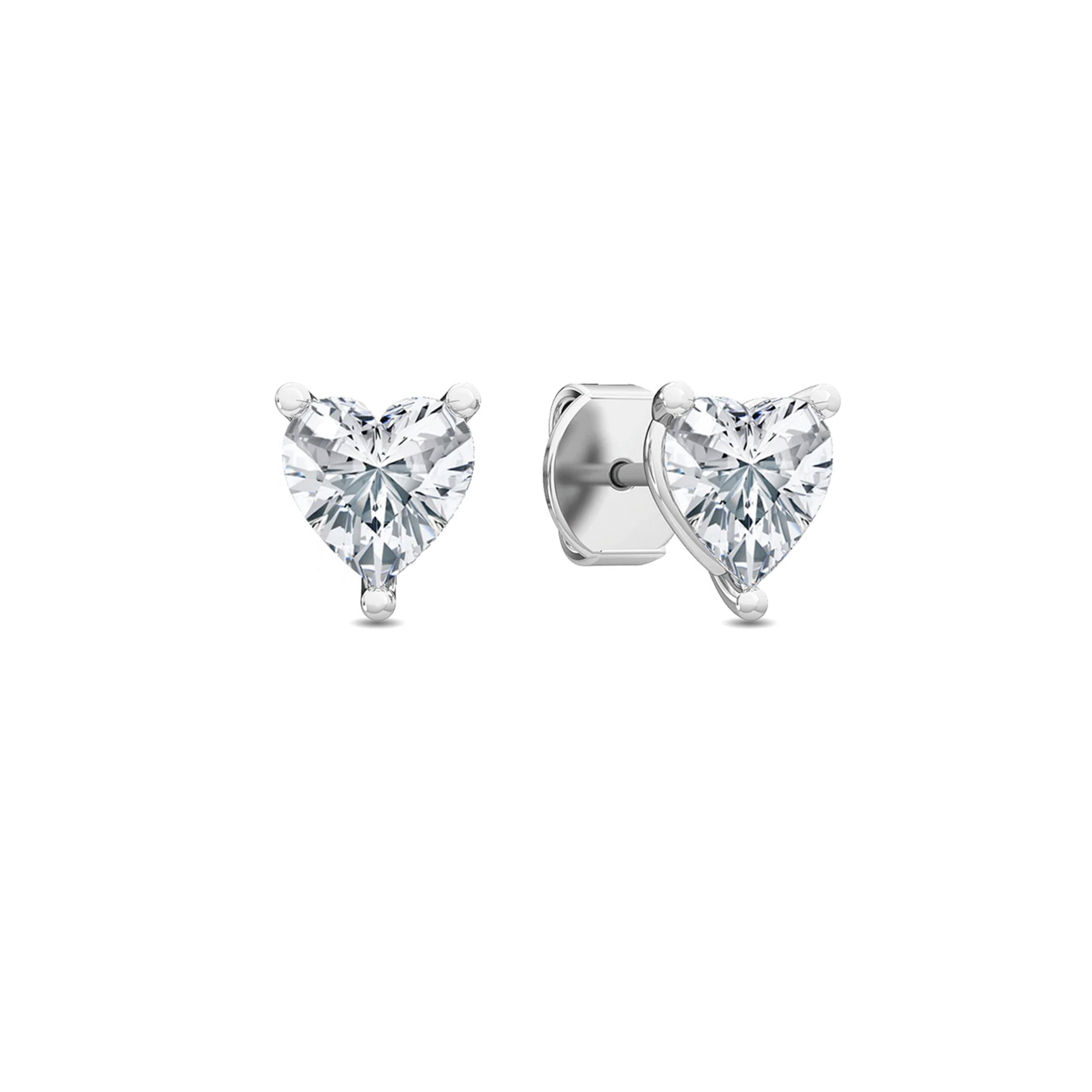 0.30 carat Heart Diamond Stud earrings Dubai