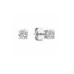 0.30 carat round diamond stud earrings