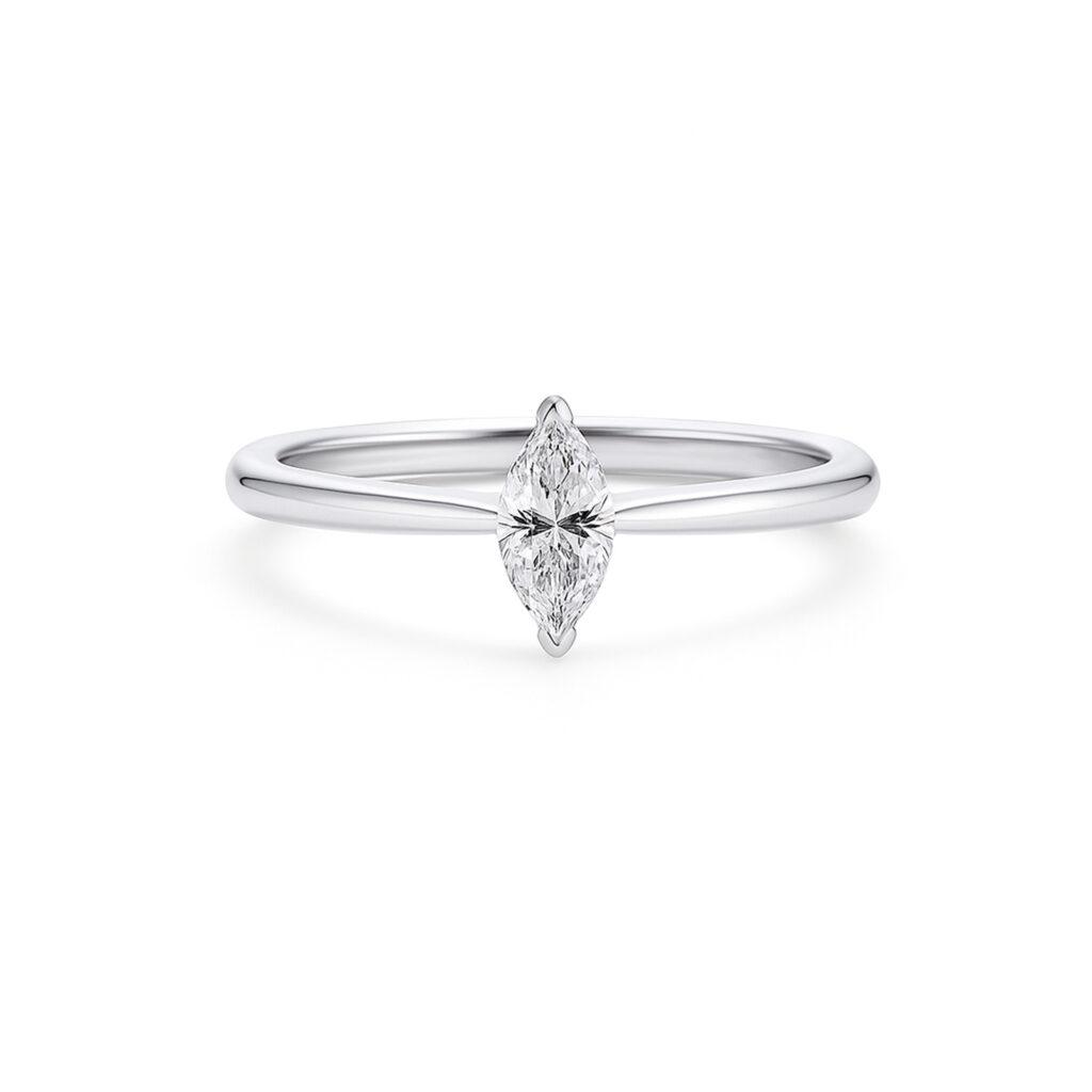 0.50 carat Marquise diamond ring