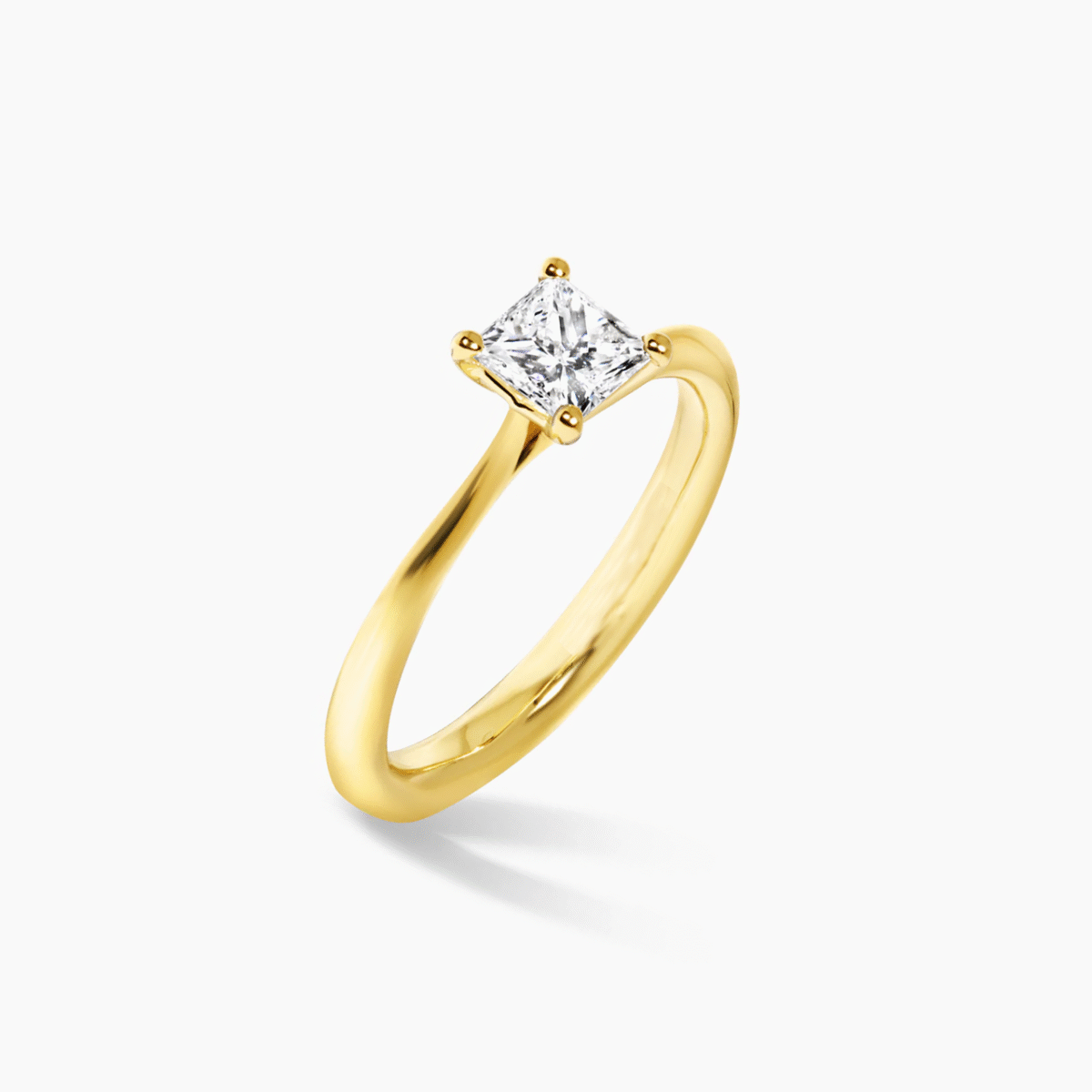 0.50 carat Princess diamond ring